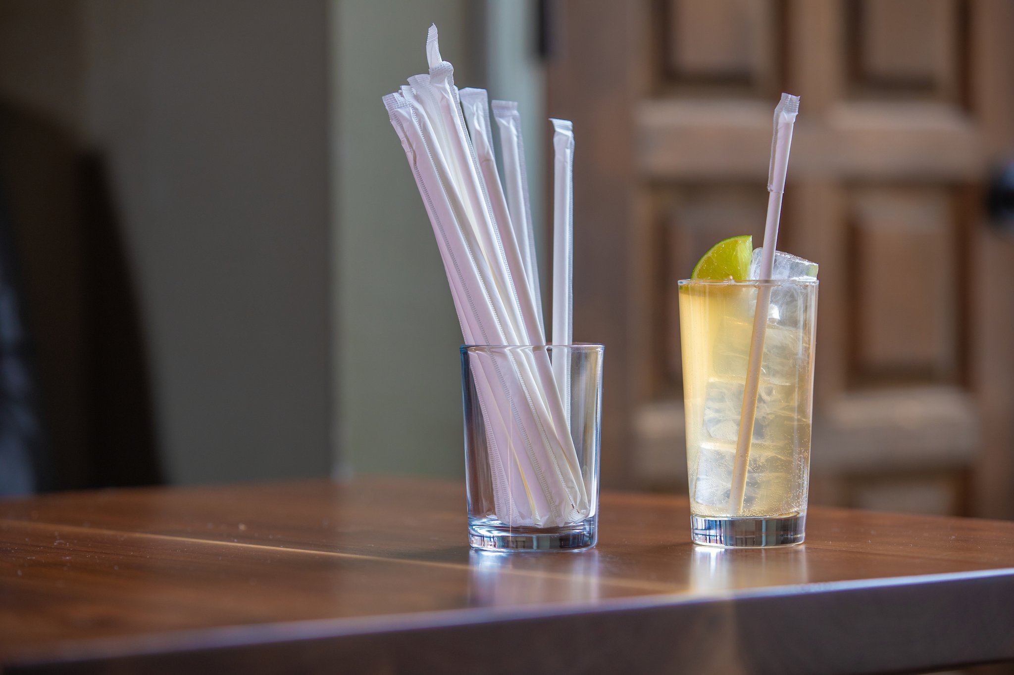 Paper Wrapped Paper Straw 